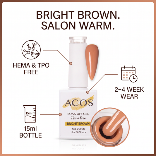 ACOS Bright Brown gel colour benefits