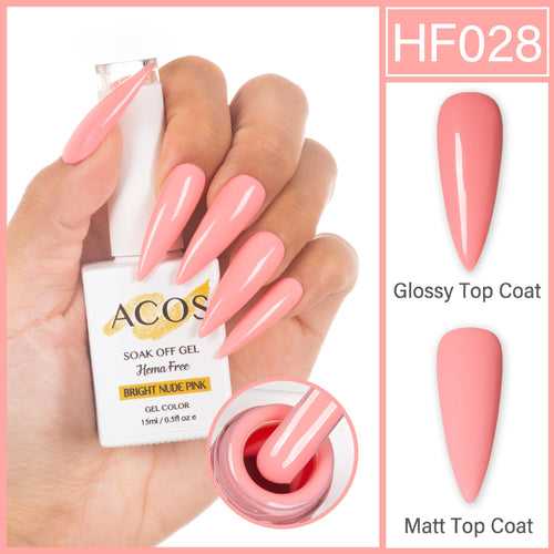 ACOS HEMA-Free Gel Colour Bright Nude Pink 028 15ml bottle