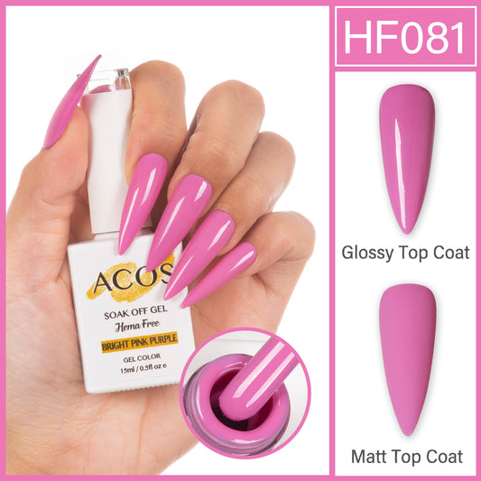 ACOS Hema Free Gel Colour BRIGHT PINK PURPLE (081)