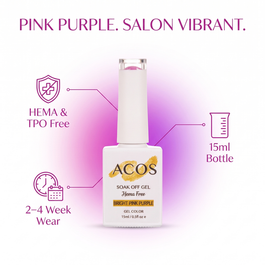 ACOS Bright Pink Purple gel colour benefits