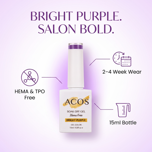 ACOS Bright Purple gel colour benefits