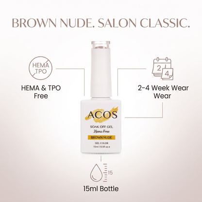 ACOS Brown Nude gel colour benefits