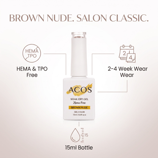 ACOS Brown Nude gel colour benefits