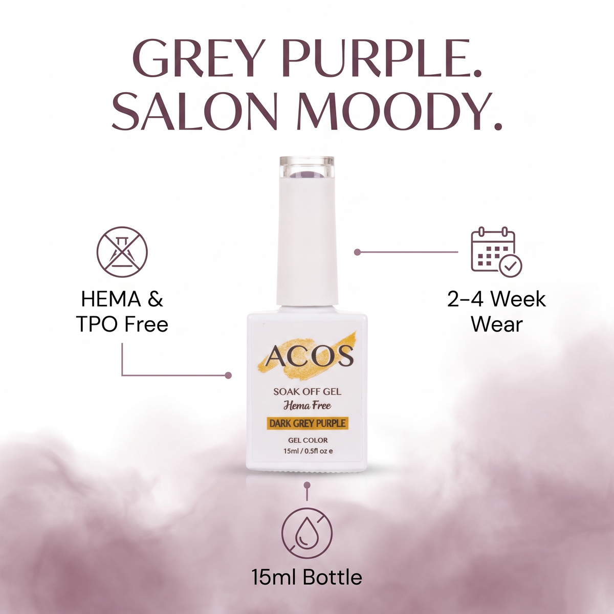 ACOS Dark Grey Purple gel colour benefits