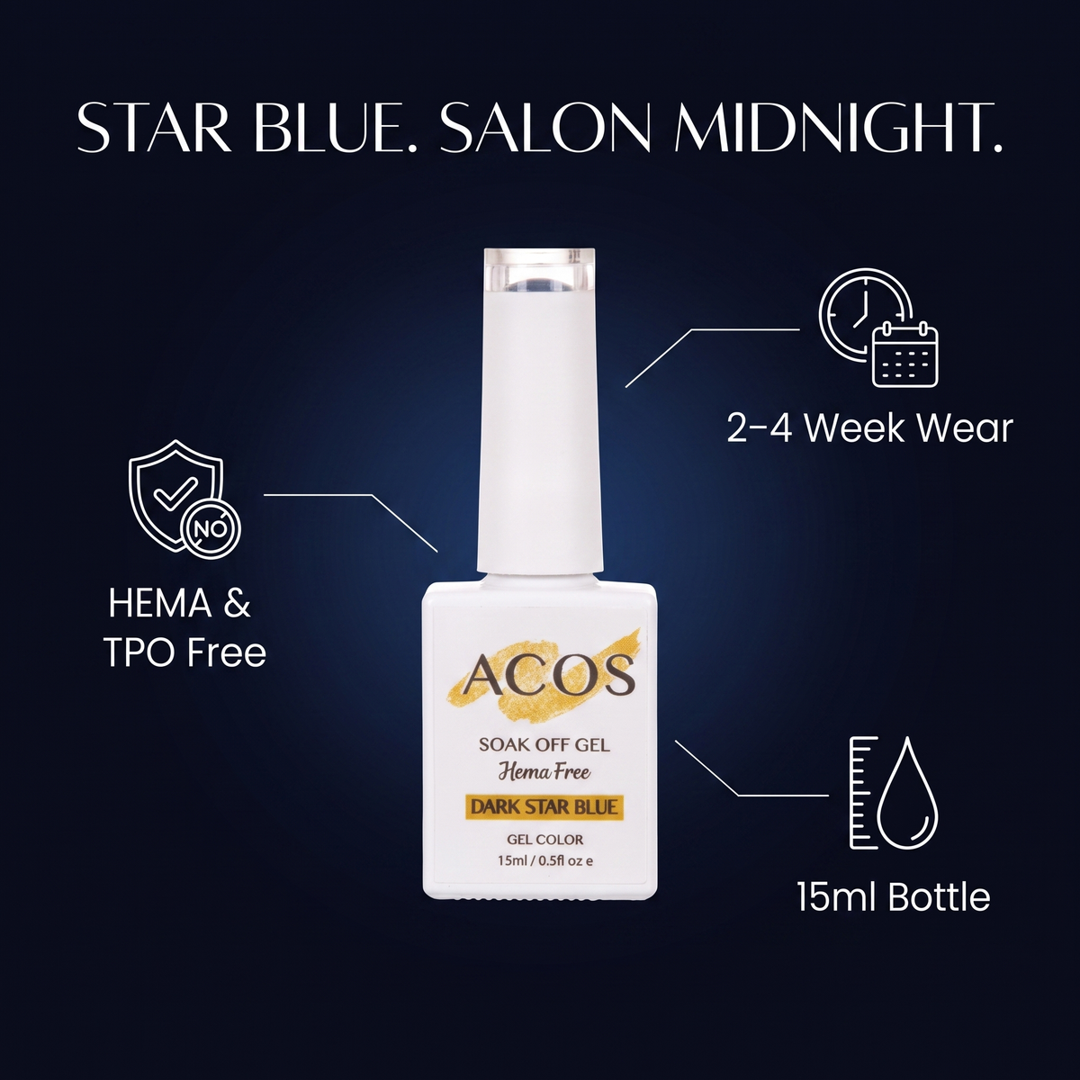 ACOS Dark Star Blue gel colour benefits