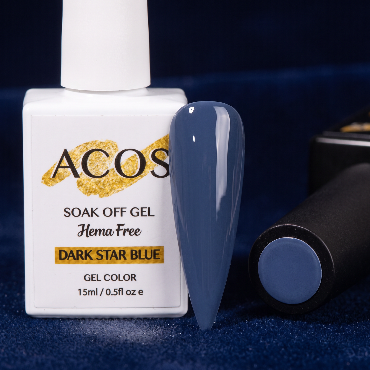 ACOS Dark Star Blue nail swatch