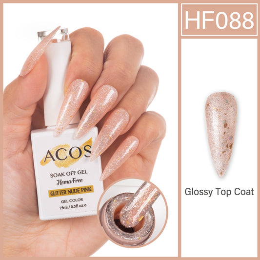ACOS Hema Free Gel Colour GLITTER NUDE PINK (088)