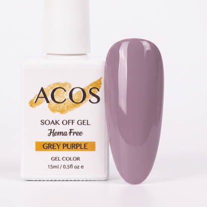 ACOS Grey Purple nail swatch