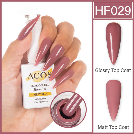 ACOS HEMA-Free Gel Colour Grey Red 029 – 15ml