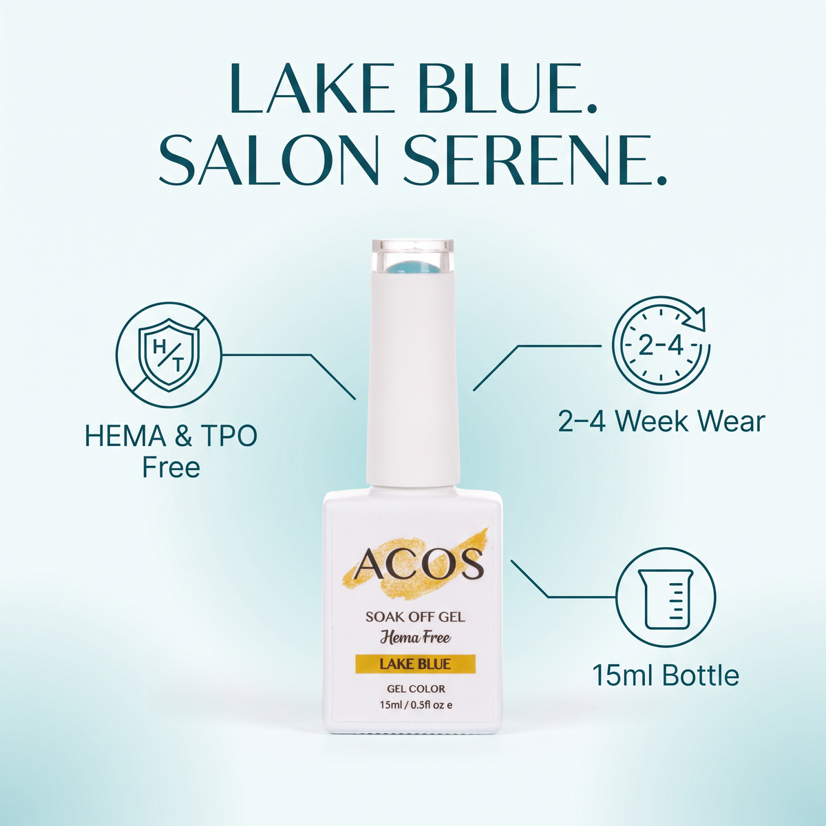 ACOS Lake Blue gel colour benefits