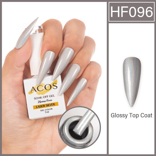 ACOS HEMA-Free Laser Silver 096 gel polish 15ml bottle