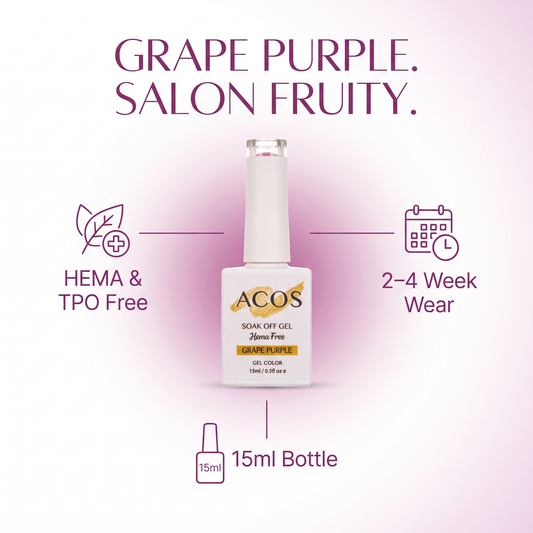 ACOS Light Grape Purple gel colour benefits