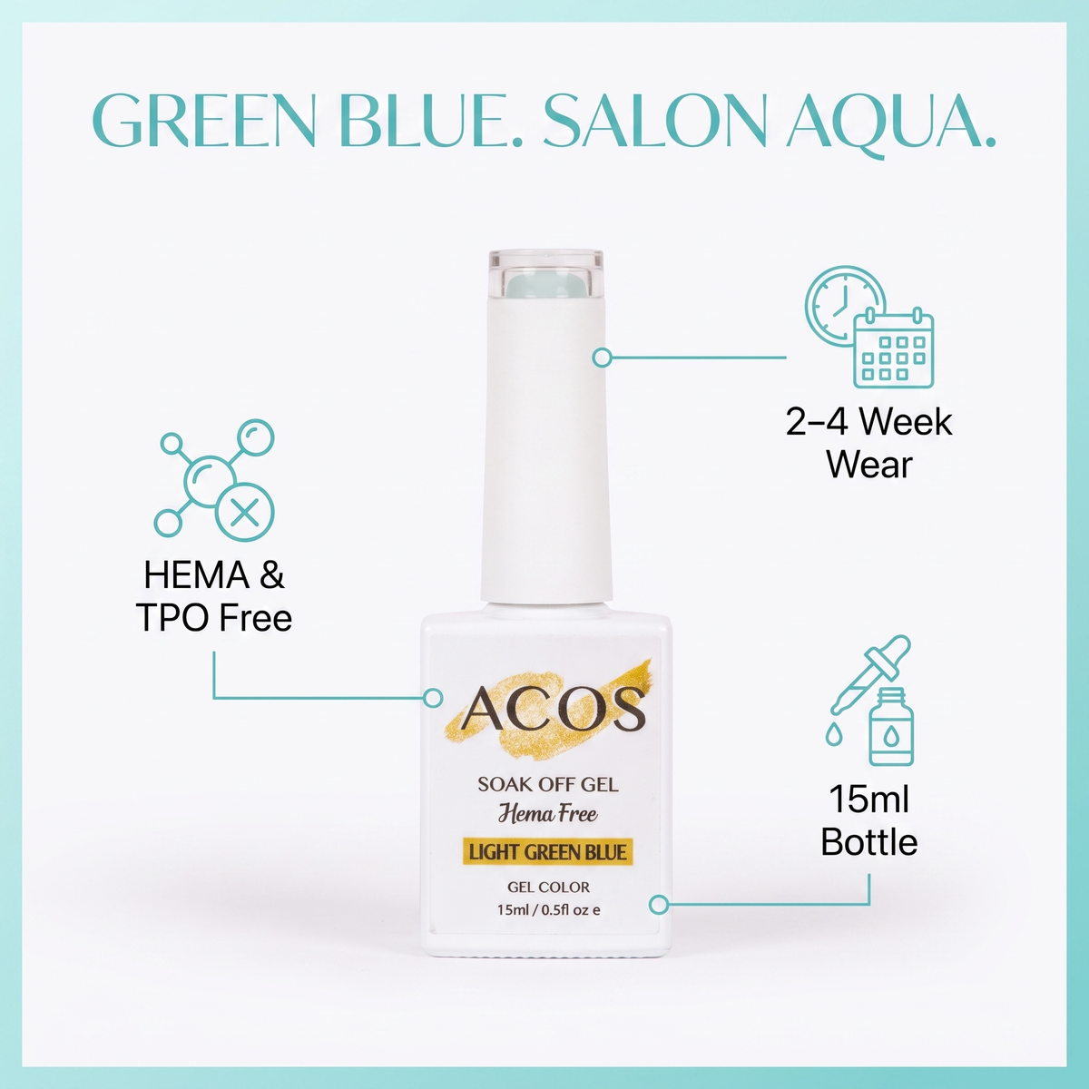 ACOS Light Green Blue gel colour benefits
