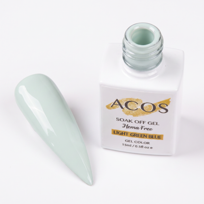ACOS Light Green Blue nail swatch