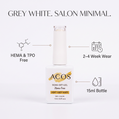 ACOS Light Grey White gel colour benefits