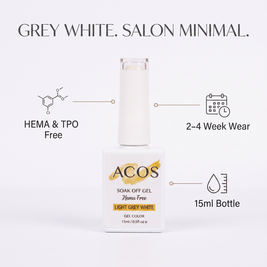 ACOS Light Grey White gel colour benefits