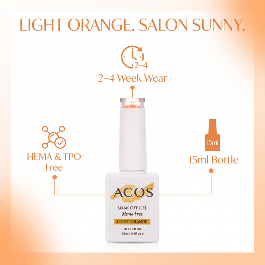 ACOS Light Orange 049 HEMA-free gel colour feature graphic