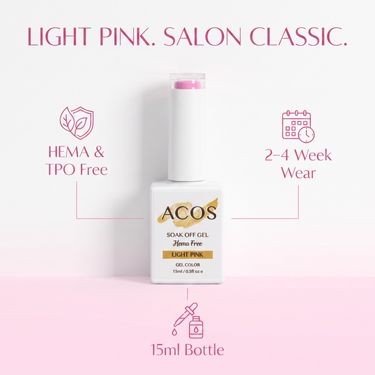 ACOS Light Pink gel colour benefits