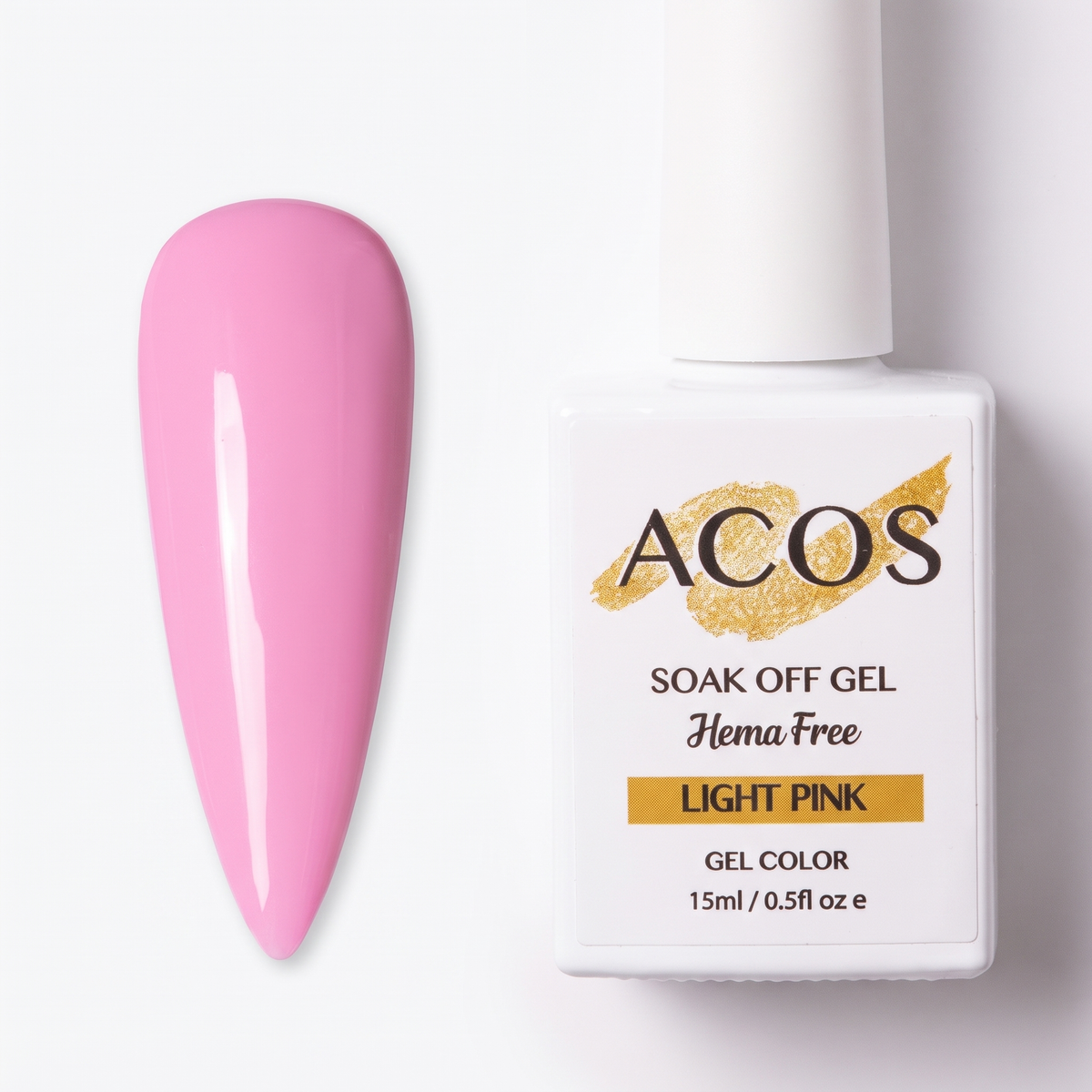 ACOS Light Pink nail swatch