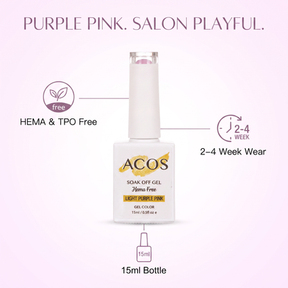 ACOS Light Purple Pink gel colour benefits