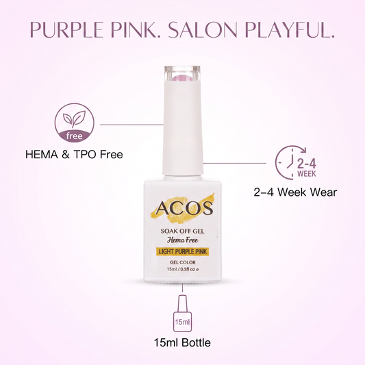 ACOS Light Purple Pink gel colour benefits