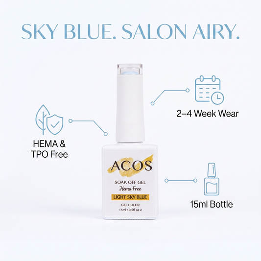 ACOS Light Sky Blue gel colour benefits