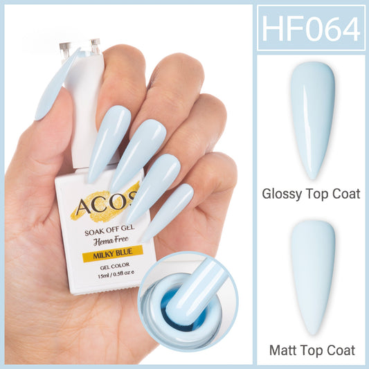 ACOS Hema Free Gel Colour MILKY BLUE (064)