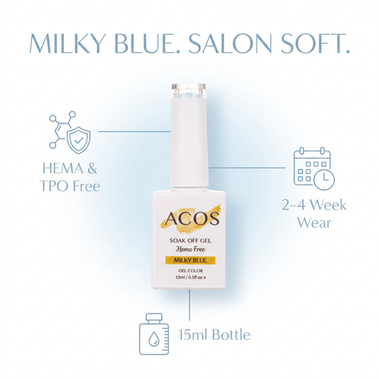 ACOS Milky Blue gel colour benefits