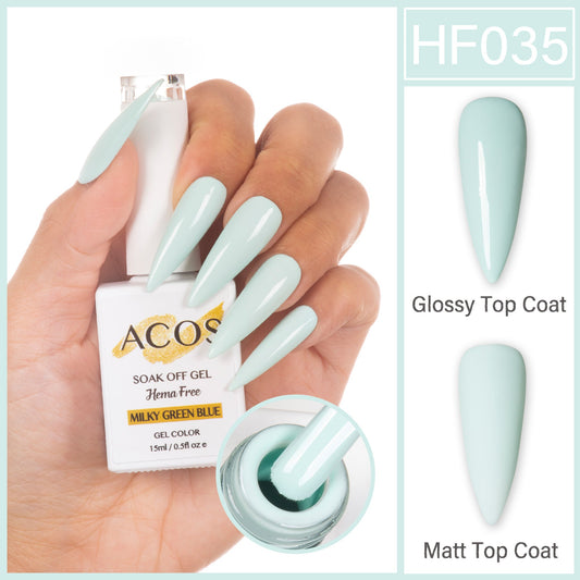 ACOS Hema Free Gel Colour MILKY GREEN BLUE (035)