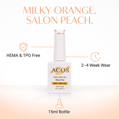 ACOS Milky Orange gel colour benefits