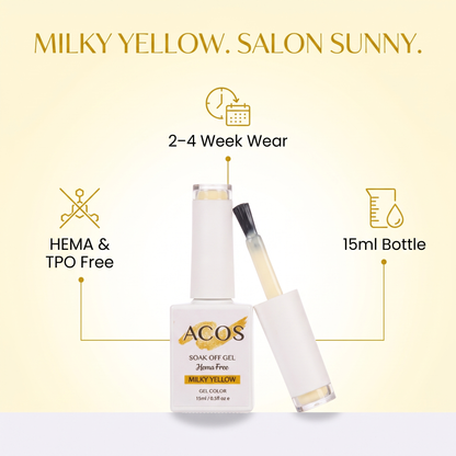ACOS Milky Yellow gel colour benefits