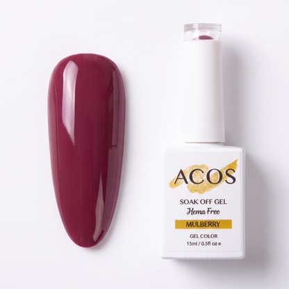 ACOS Mulberry 017 gel nail colour swatch