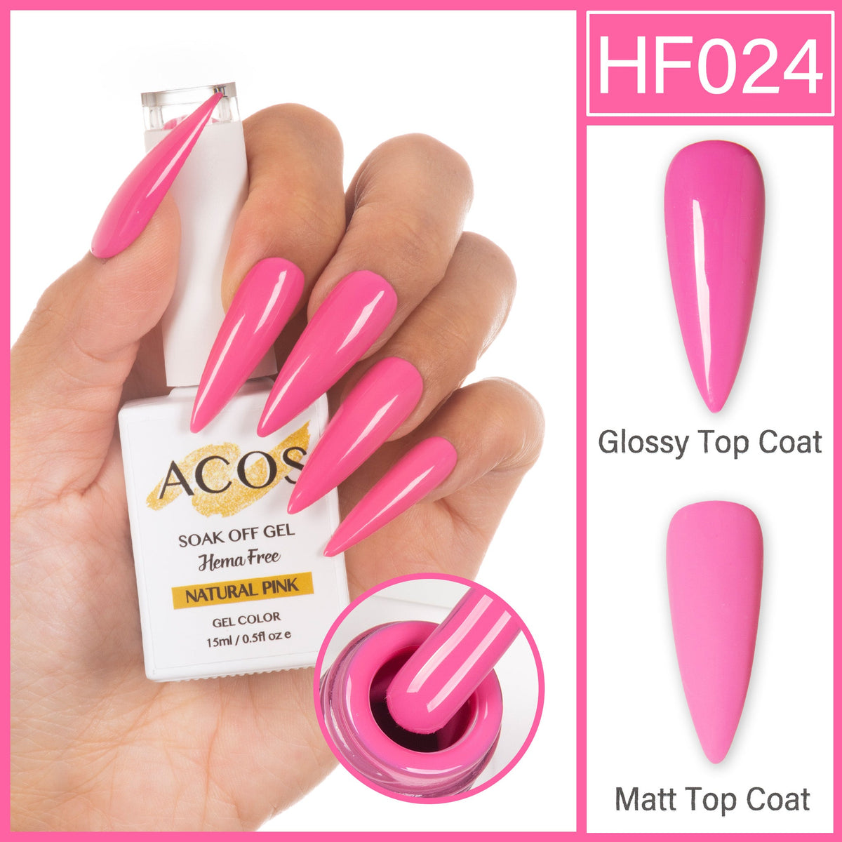 ACOS Hema Free Gel Colour NATURAL PINK (024)