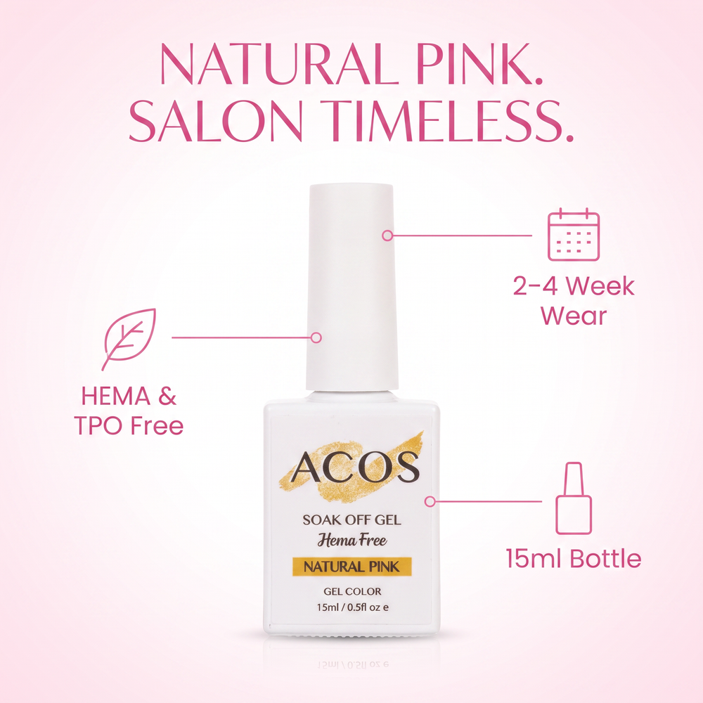 ACOS Natural Pink gel colour benefits