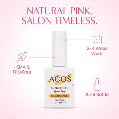 ACOS Natural Pink gel colour benefits