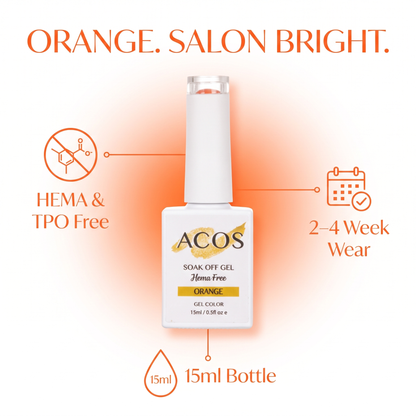 ACOS Orange 009 HEMA-free gel colour feature graphic