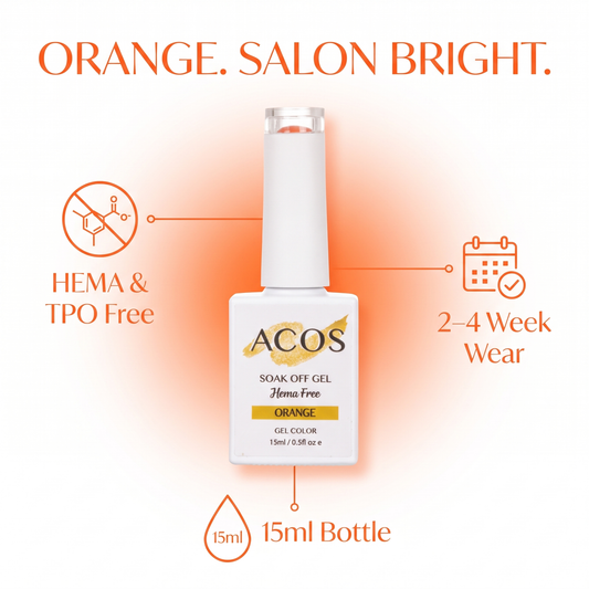 ACOS Orange 009 HEMA-free gel colour feature graphic
