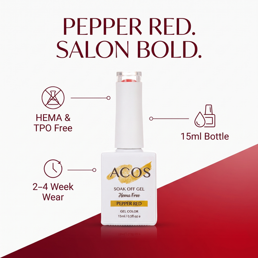 ACOS Pepper Red gel colour benefits