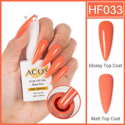 ACOS HEMA-Free Gel Colour Pink Orange 033 – 15ml