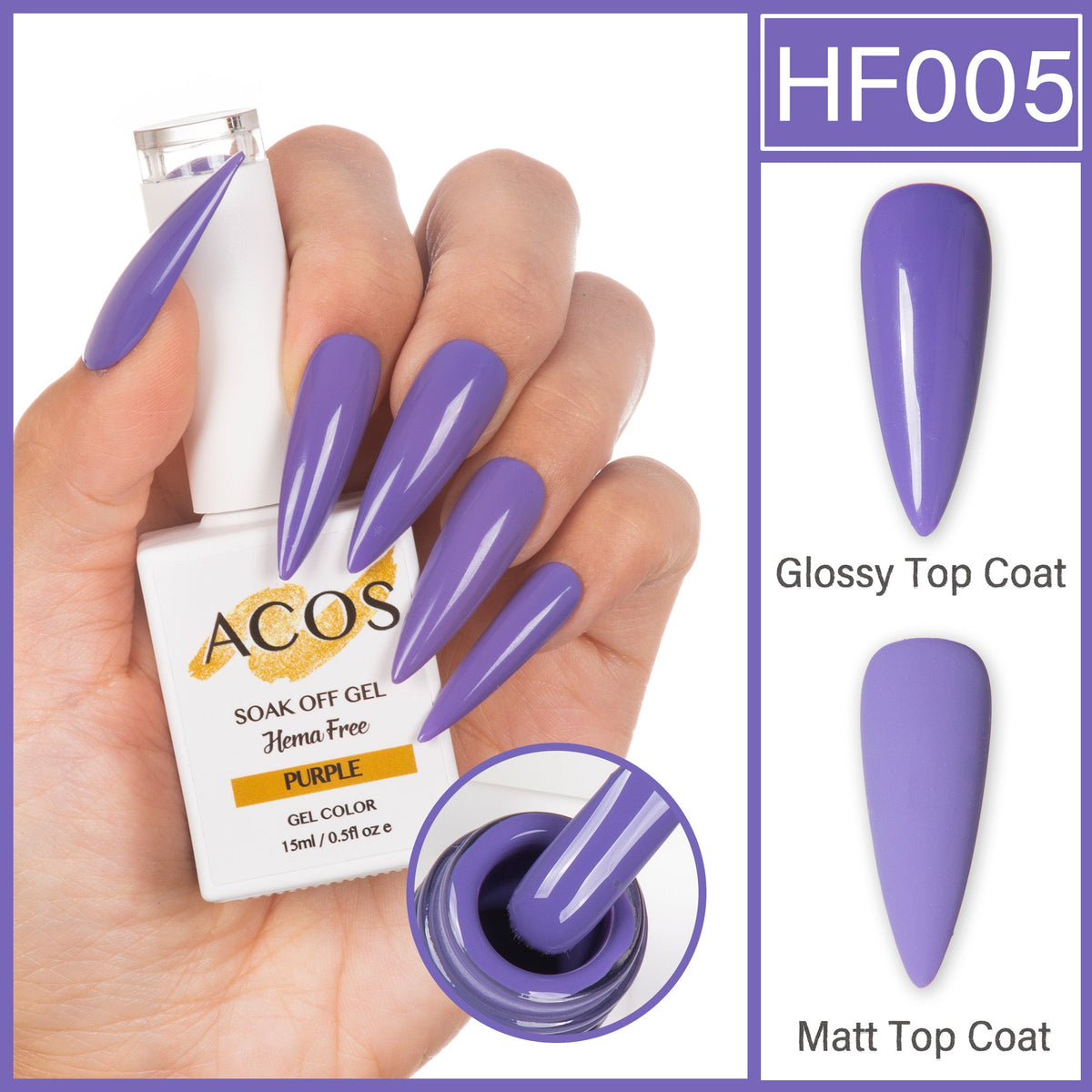ACOS Hema Free Gel Colour PURPLE (005)