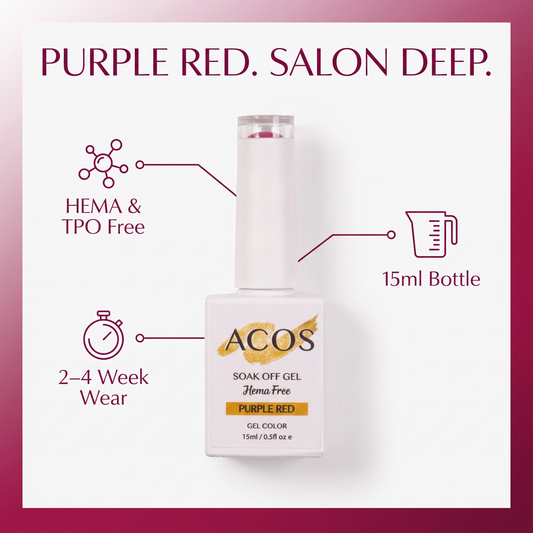 ACOS Purple Red gel colour benefits