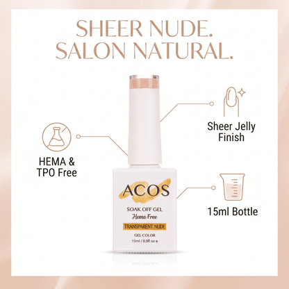 ACOS Transparent Nude 059 HEMA-free gel colour benefits