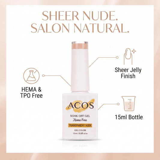 ACOS Transparent Nude 059 HEMA-free gel colour benefits
