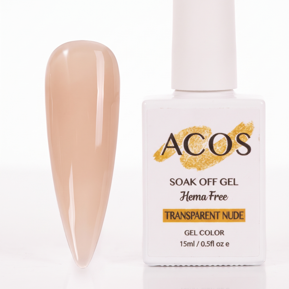 ACOS Transparent Nude 059 gel polish swatch