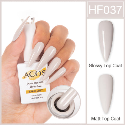 ACOS HEMA-Free Light Grey 037 gel polish bottle