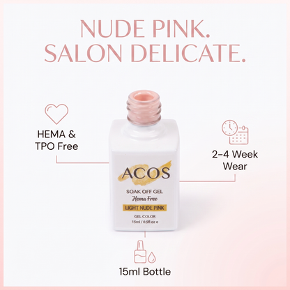 ACOS Light Nude Pink gel colour benefits