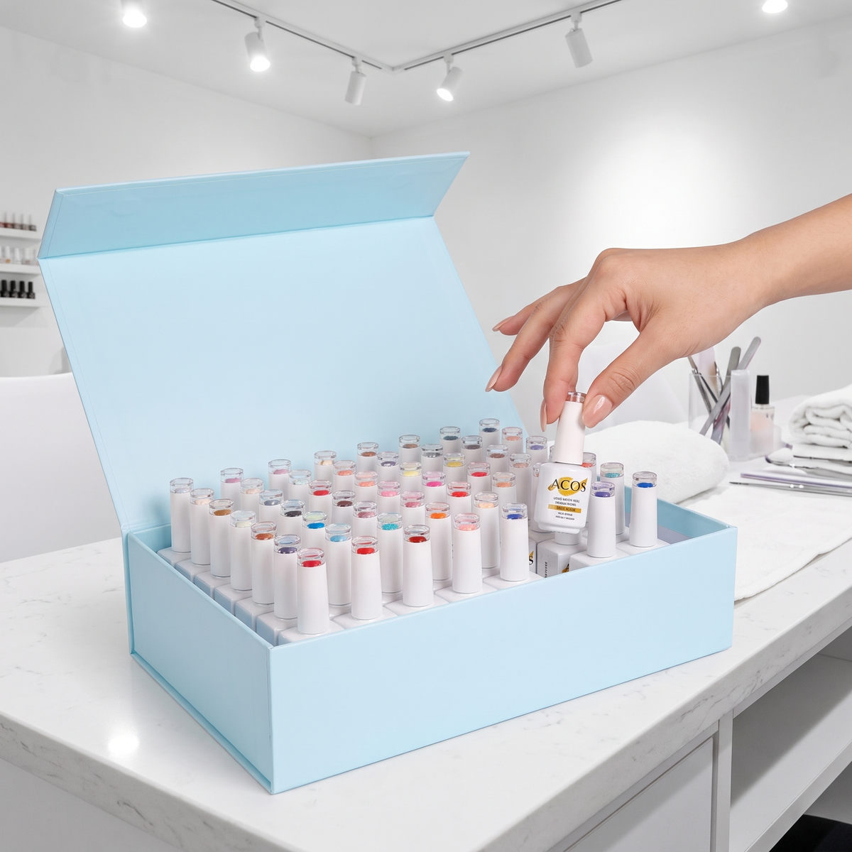 ACOS 50 Colour Kit open in salon