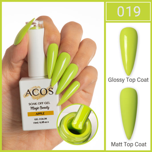ACOS Magic Beauty Apple 019 gel polish 15ml bottle