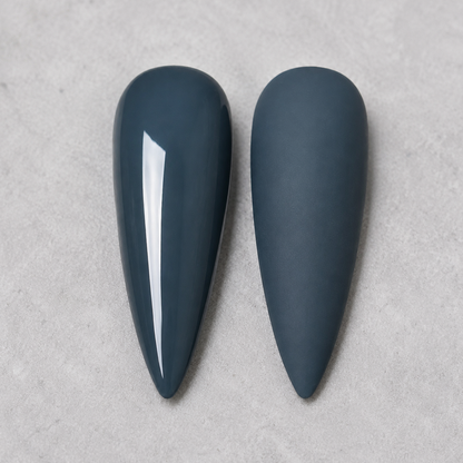 ACOS Blue Black 066 on glossy and matte artificial nail tips