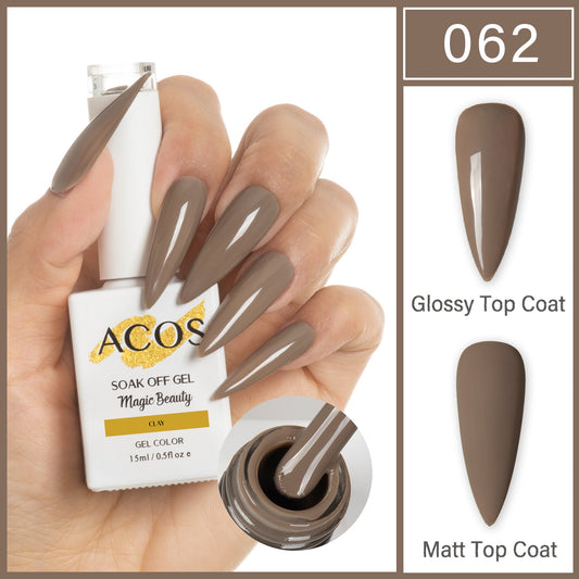 ACOS Magic Beauty Clay 062 Gel Polish 15ml bottle